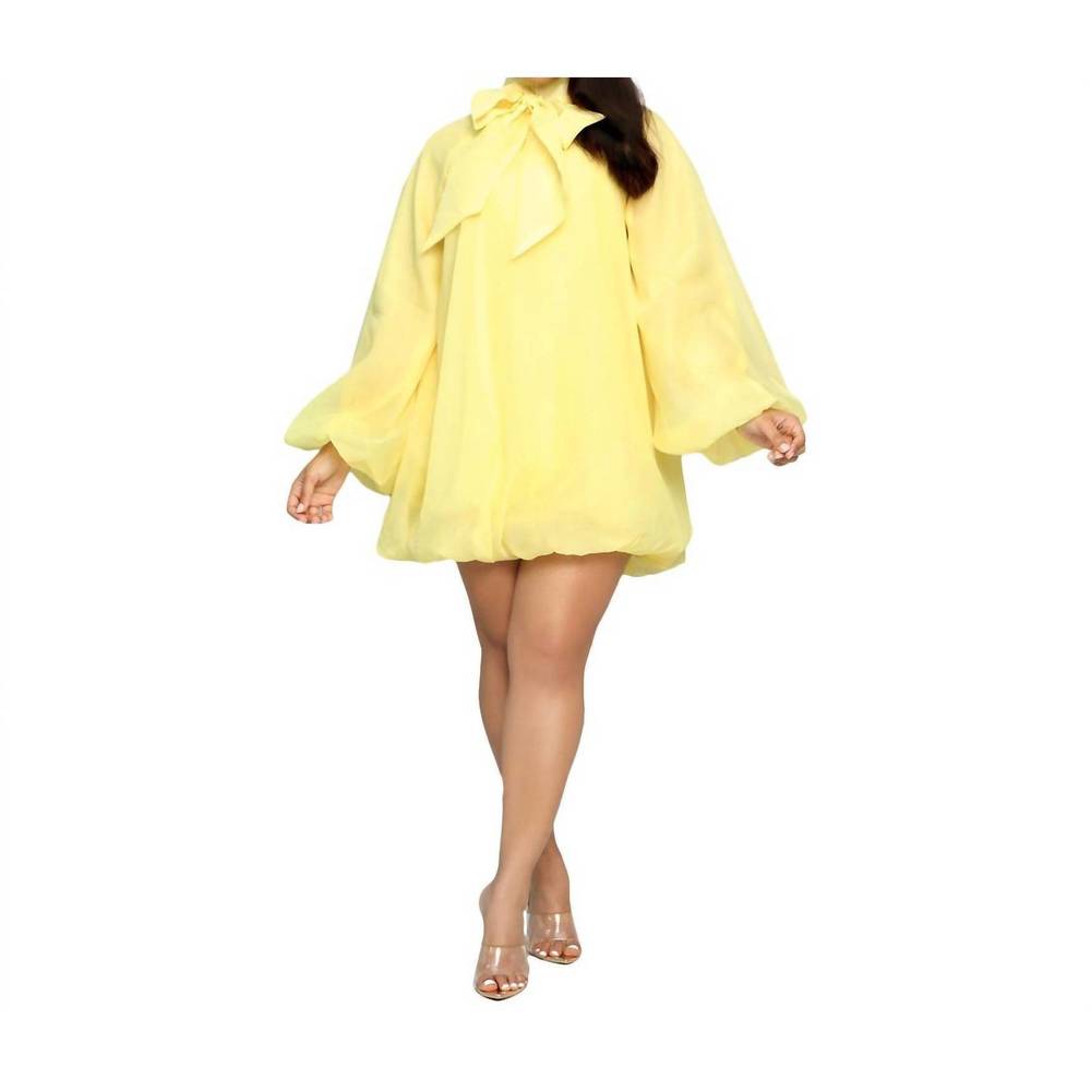 NEW REVEUSE empire dress in yellow